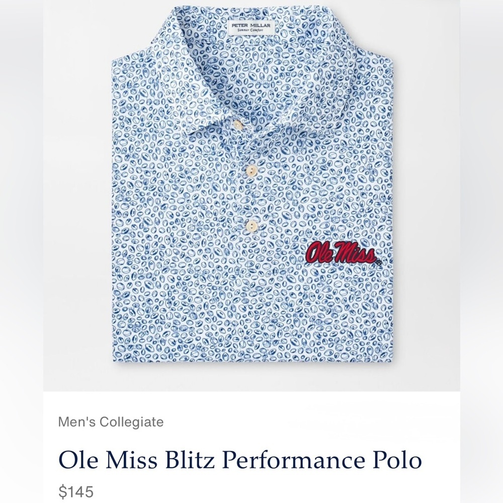 PETER MILLAR Ole Miss Blitz Performance Polo